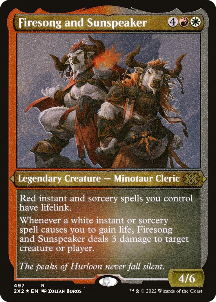 Firesong and Sunspeaker (Foil Etched) (497) [2X2] - MTG Single