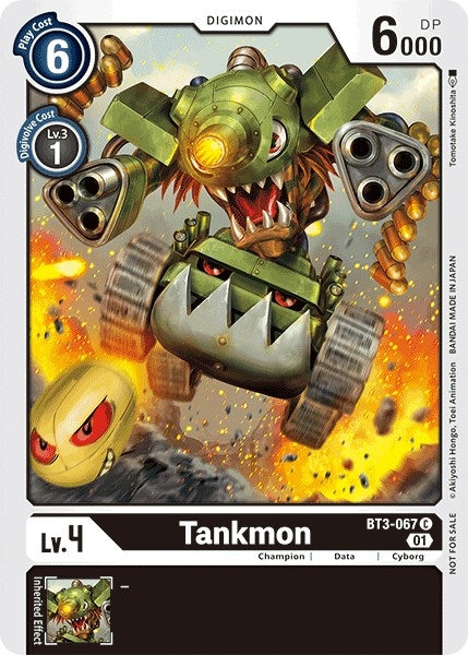Tankmon - BT3-067 (Tamer Party Vol. 4 Promo) (3067) [BT01-03] - Digimon Card Game Single