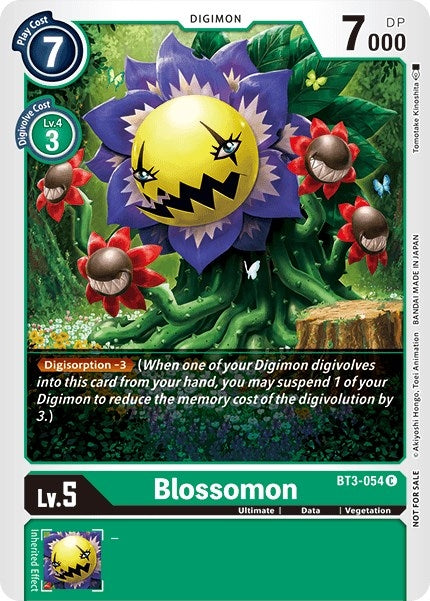 Blossomon - BT3-054 (Tamer Party Vol. 5 Promo) (3054) [BT01-03] - Digimon Card Game Single
