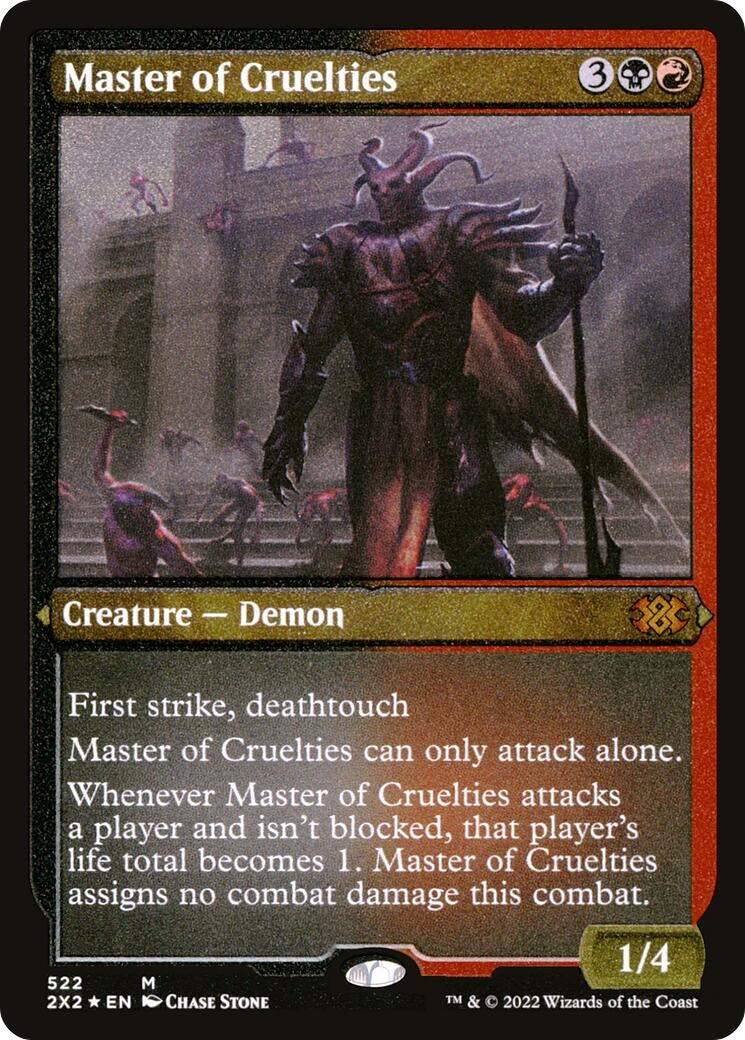 Master of Cruelties (Foil Etched) (522) [2X2] - MTG Single