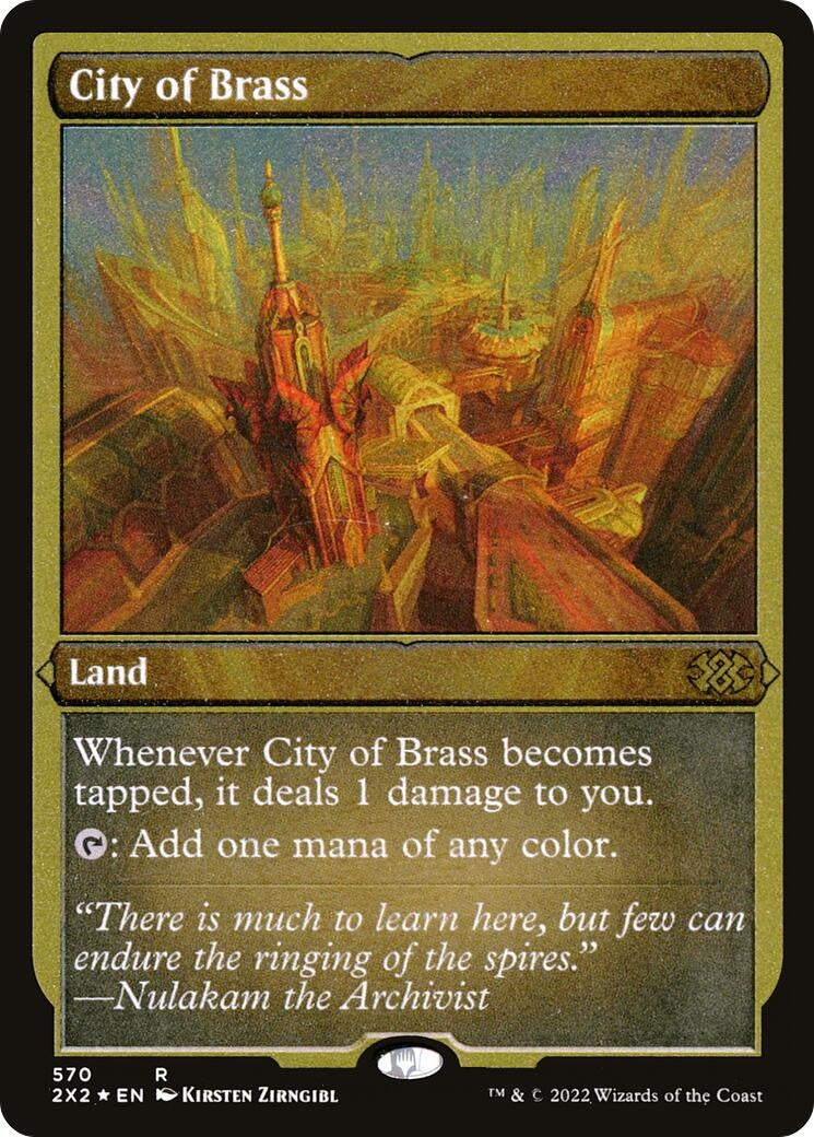 City of Brass (Foil Etched) (570) [2X2] - MTG Single