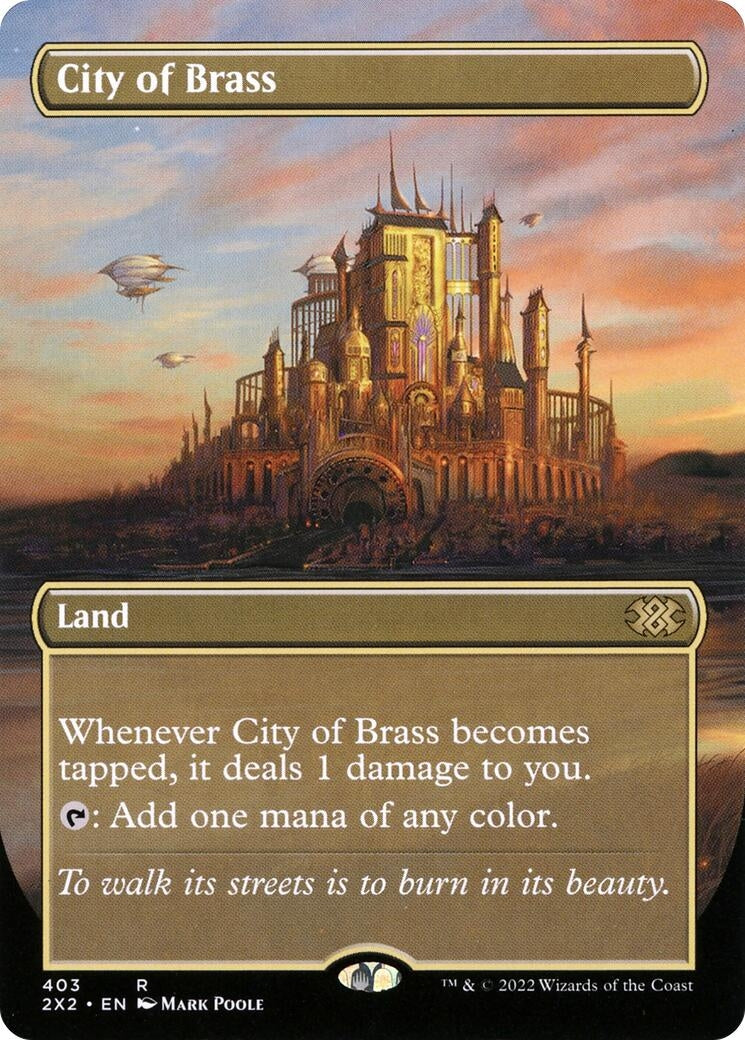 City of Brass (Borderless) (403) [2X2] - MTG Single