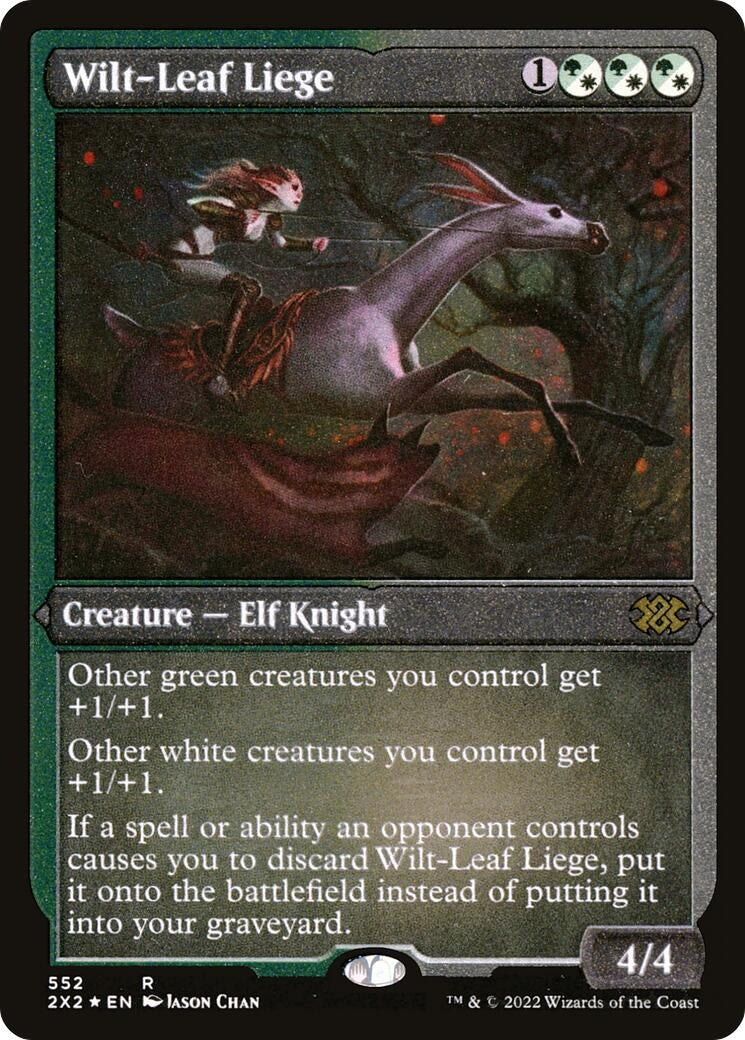 Wilt-Leaf Liege (Foil Etched) (552) [2X2] - MTG Single