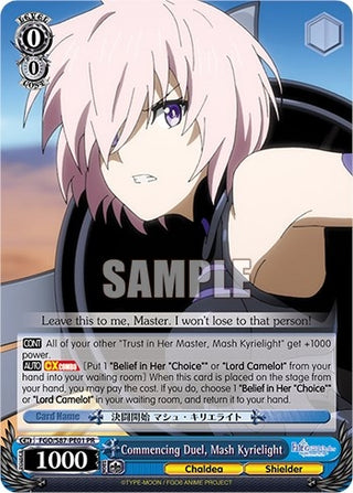 Commencing Duel Mash Kyrielight (8701) [FGO/S87] - Weiss Schwarz Single