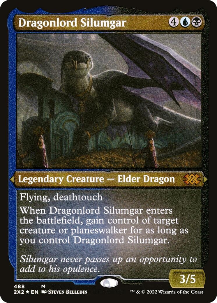 Dragonlord Silumgar (Foil Etched) (488) [2X2] - MTG Single