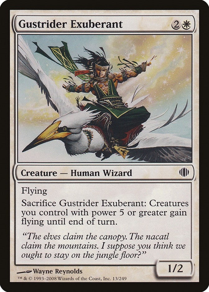 Gustrider Exuberant (13) [ALA] - MTG Single