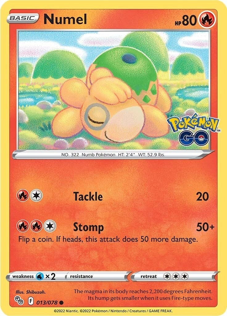 Image for Numel (013/078) (Pokemon GO) - Pokemon