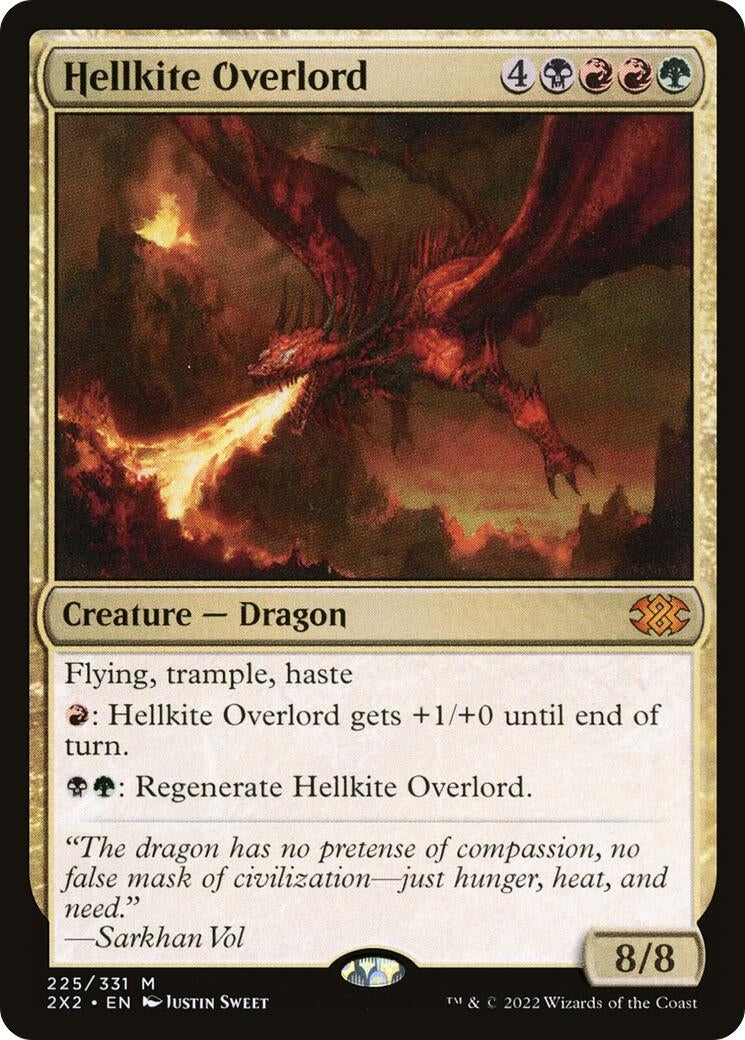 Hellkite Overlord (225) [2X2] - MTG Single