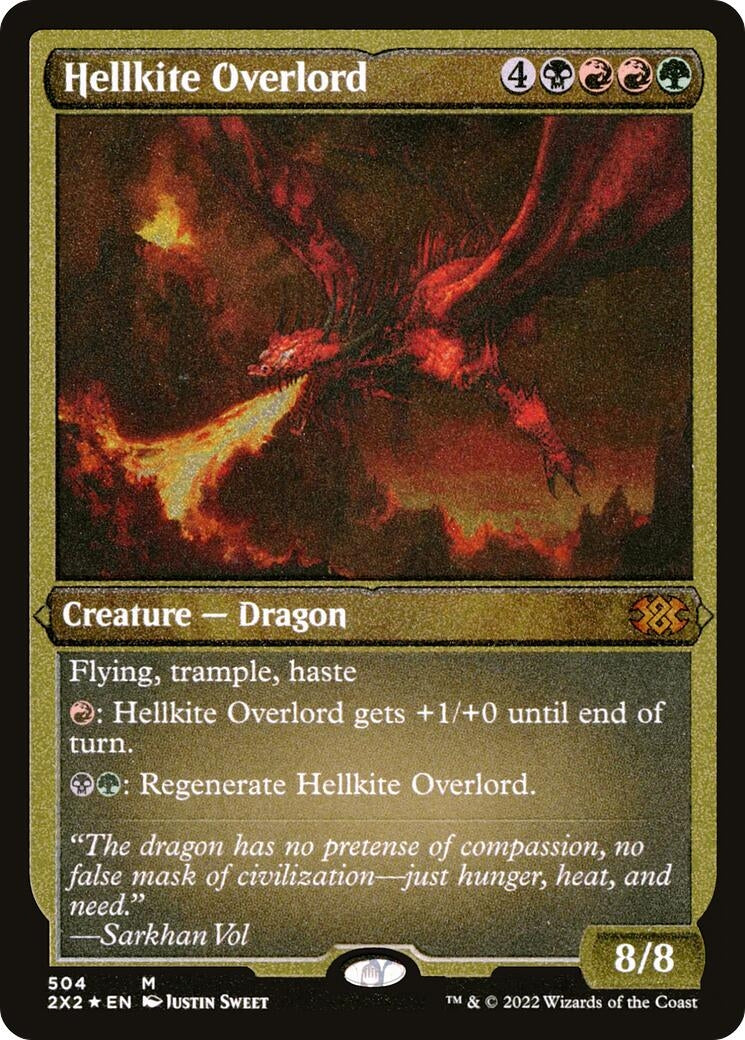 Hellkite Overlord (Foil Etched) (504) [2X2] - MTG Single