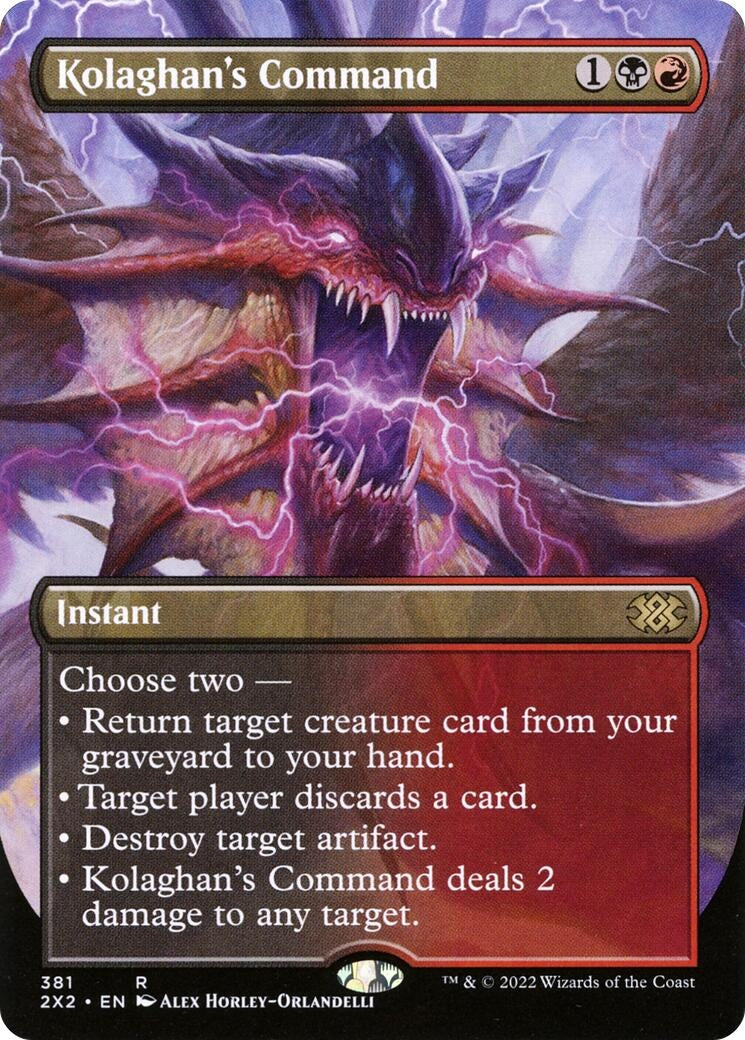 Kolaghan’s Command (Borderless) (381) [2X2] - MTG Single
