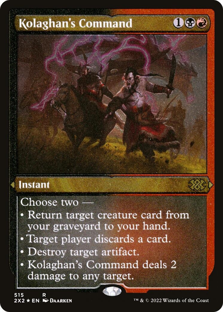 Kolaghan’s Command (Foil Etched) (515) [2X2] - MTG Single