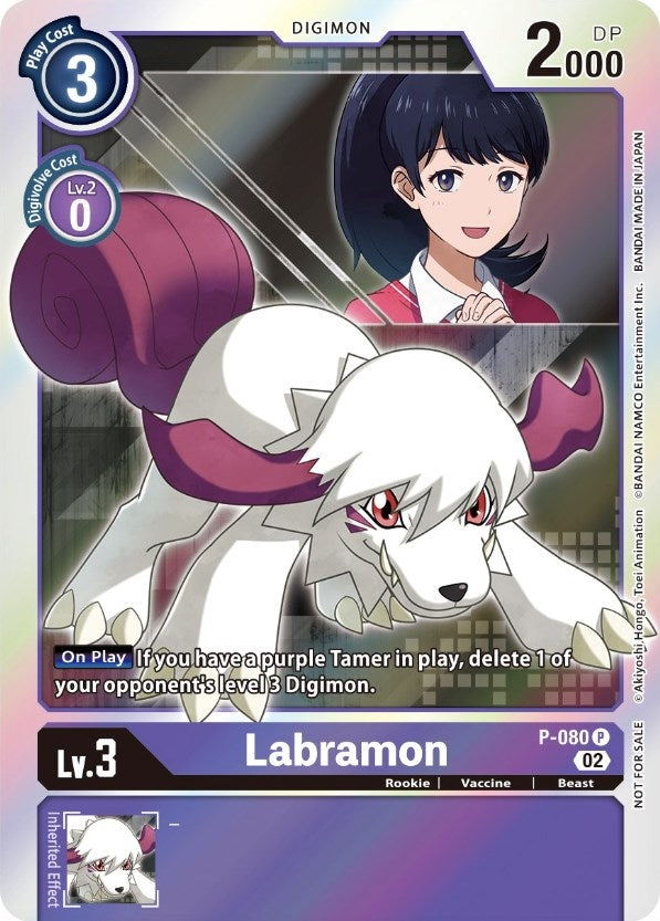 Labramon - P-080 (80) [D-PR] - Digimon Card Game Single