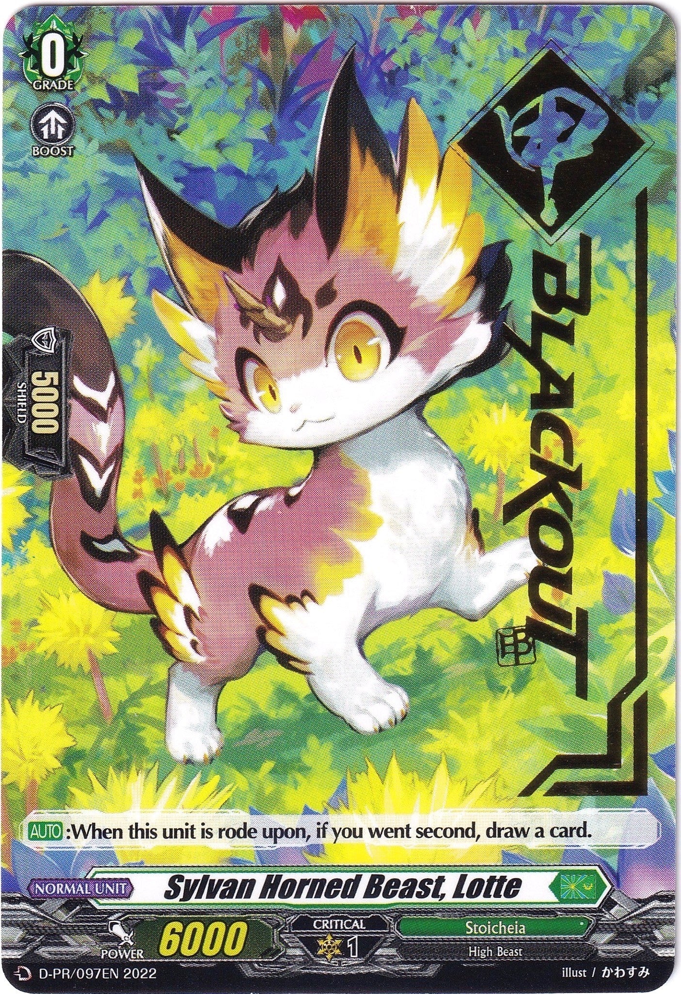 Sylvan Horned Beast Lotte (Hot Stamped) (972022) [D-PR] - Cardfight Vanguard Single