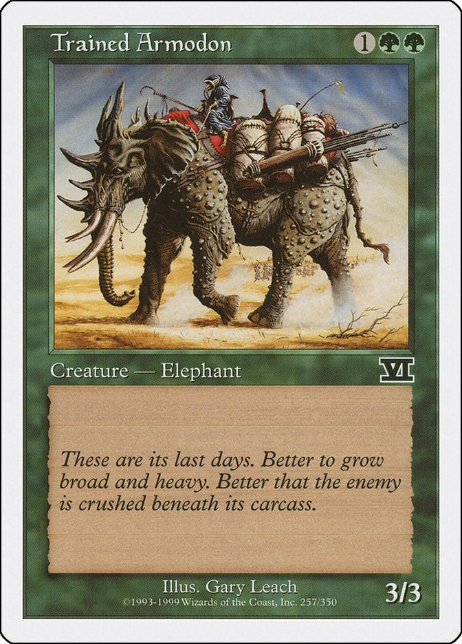 Trained Armodon (257) [6ED] - MTG Single