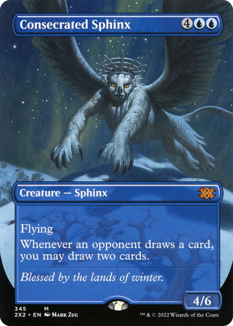 Consecrated Sphinx (Borderless) (345) [2X2] - MTG Single