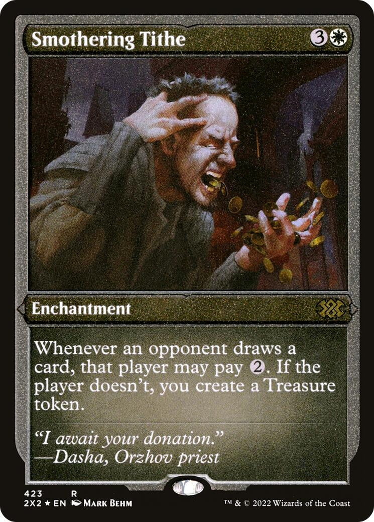 Smothering Tithe (Foil Etched) (423) [2X2] - MTG Single