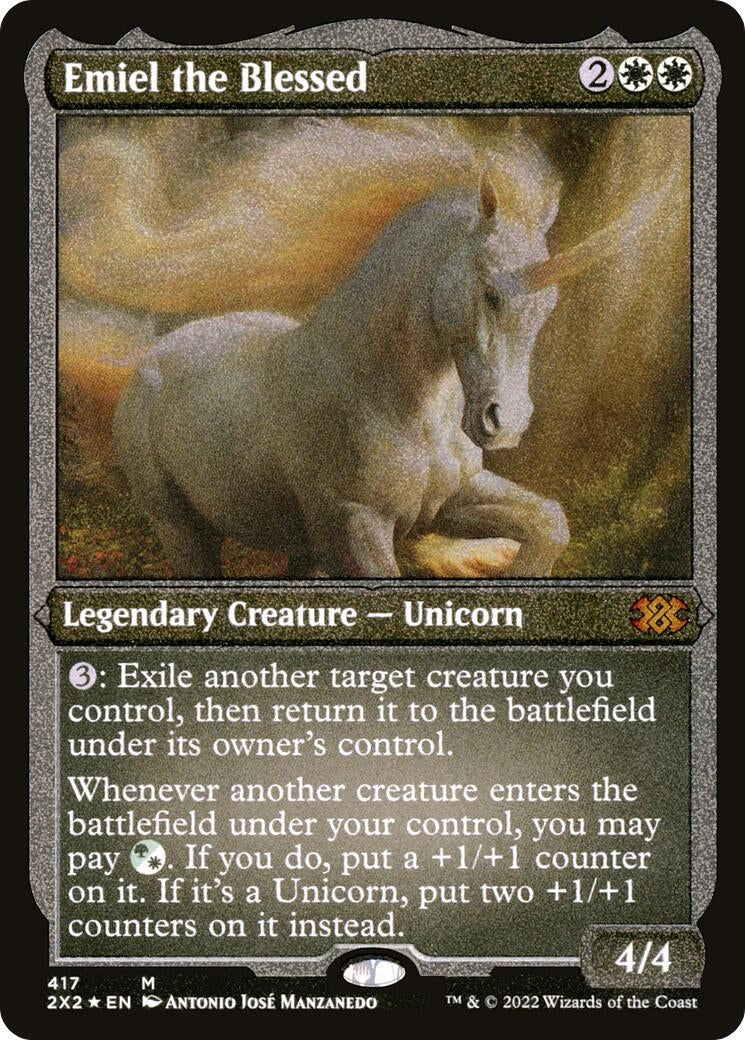 Emiel the Blessed (Foil Etched) (417) [2X2] - MTG Single