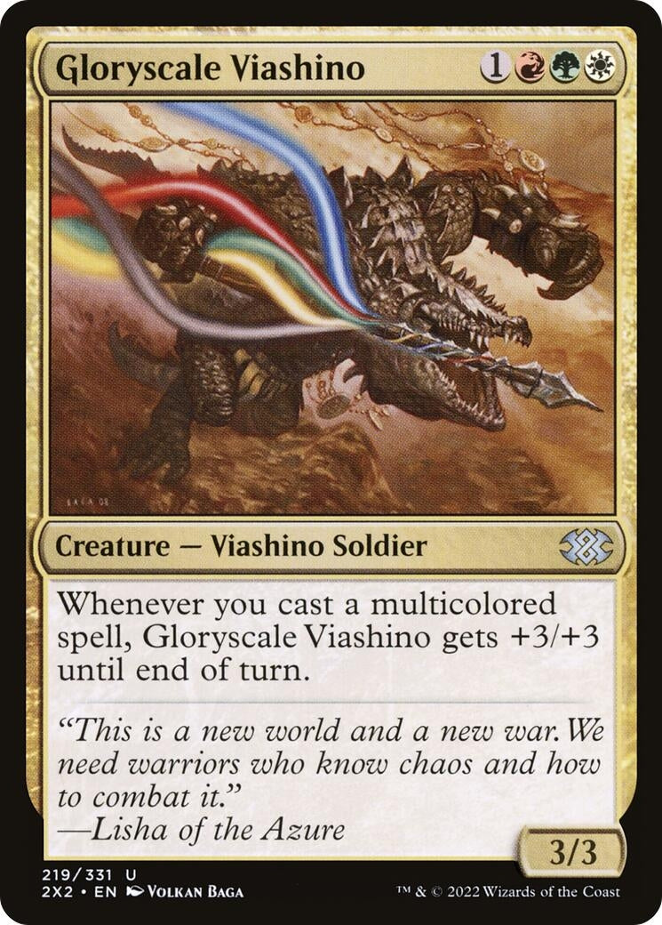 Gloryscale Viashino (219) [2X2] - MTG Single