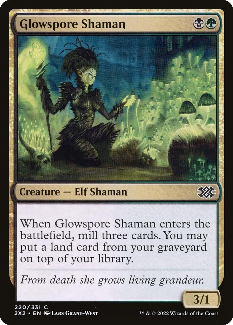Glowspore Shaman (220) [2X2] - MTG Single