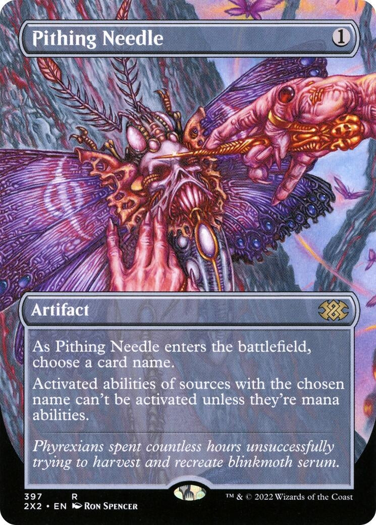 Pithing Needle (Borderless) (397) [2X2] - MTG Single