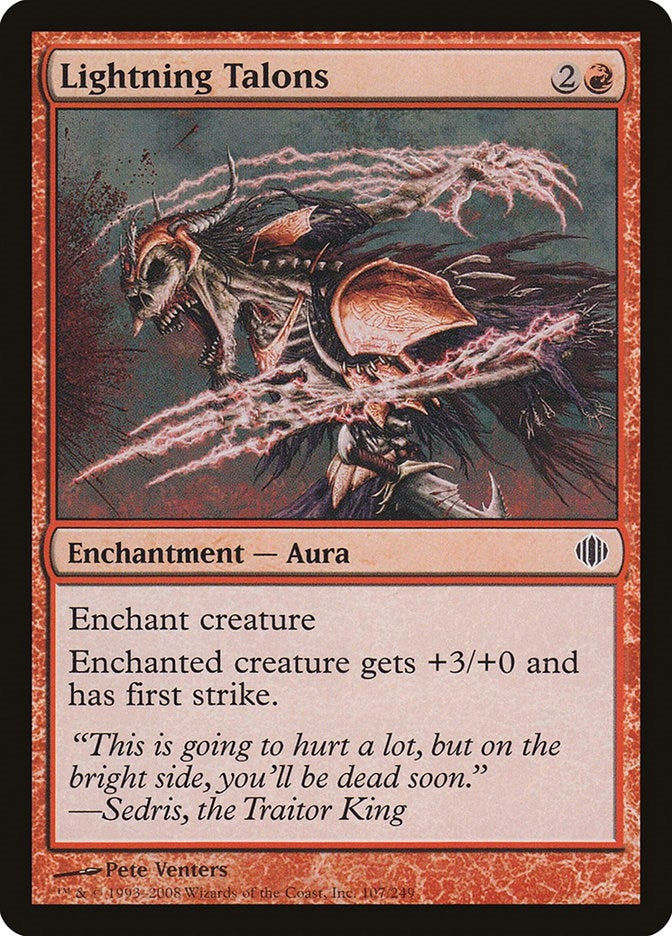 Lightning Talons (107) [ALA] - MTG Single