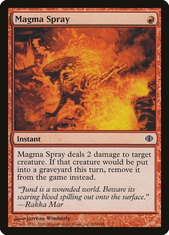 Magma Spray (108) [ALA] - MTG Single
