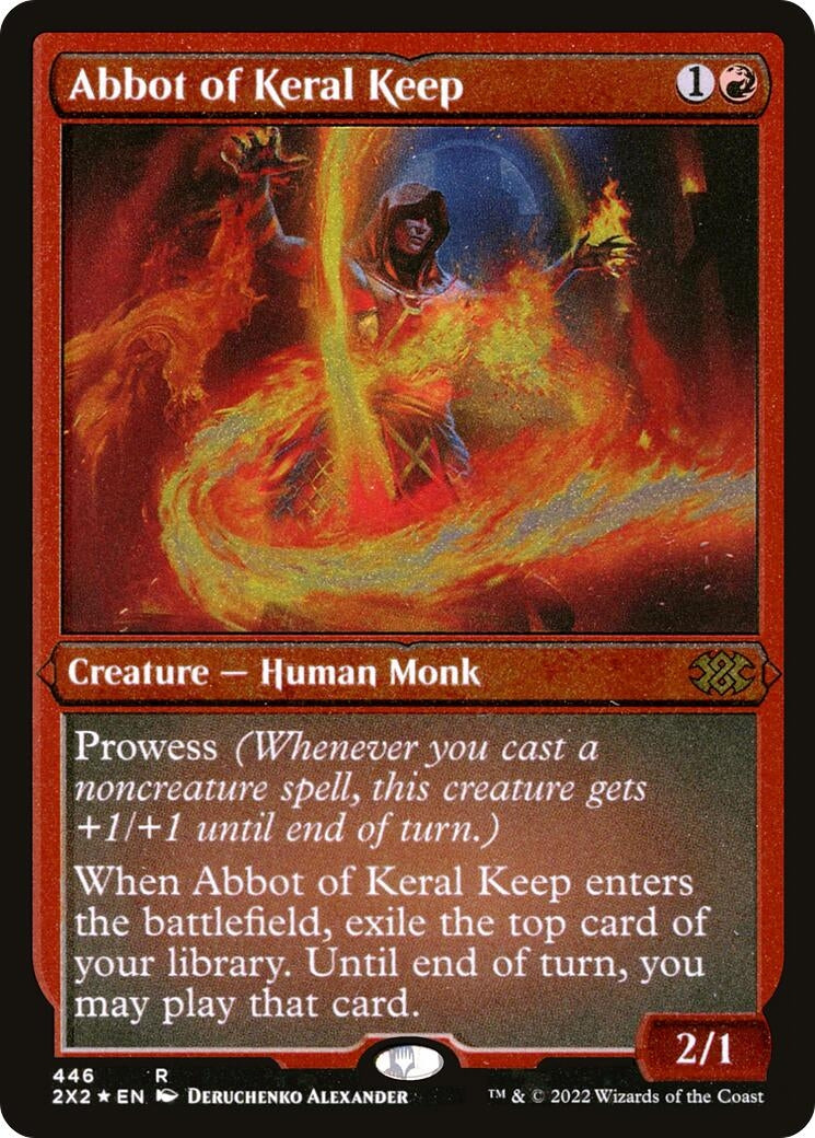 Abbot of Keral Keep (Foil Etched) (446) [2X2] - MTG Single