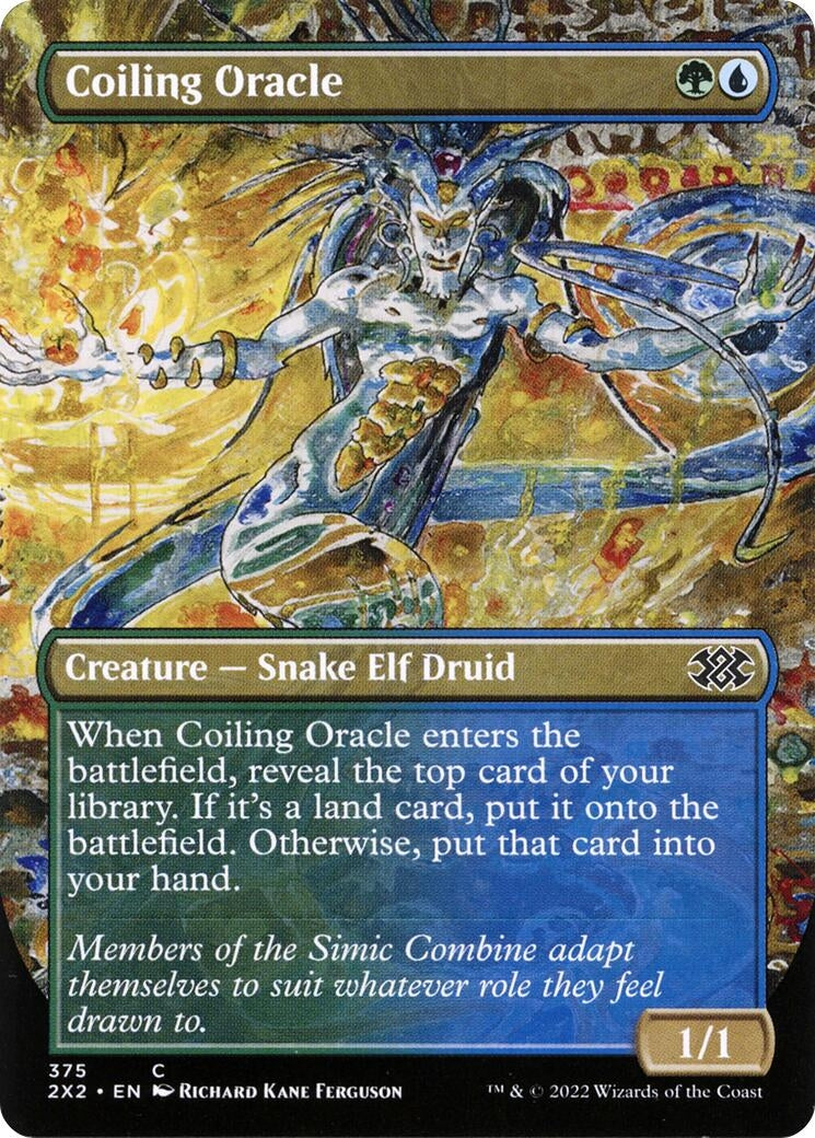 Coiling Oracle (Borderless) (375) [2X2] - MTG Single