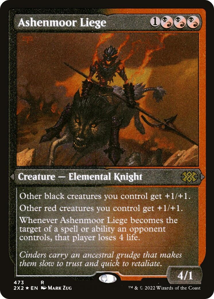 Ashenmoor Liege (Foil Etched) (473) [2X2] - MTG Single