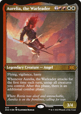 Aurelia the Warleader (Foil Etched) (477) [2X2] - MTG Single