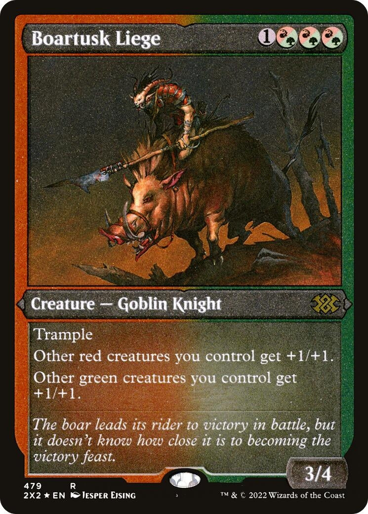 Boartusk Liege (Foil Etched) (479) [2X2] - MTG Single