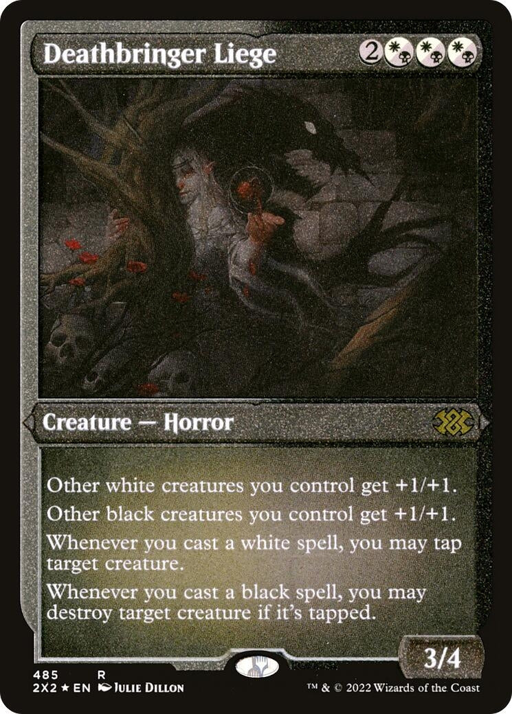 Deathbringer Liege (Foil Etched) (485) [2X2] - MTG Single