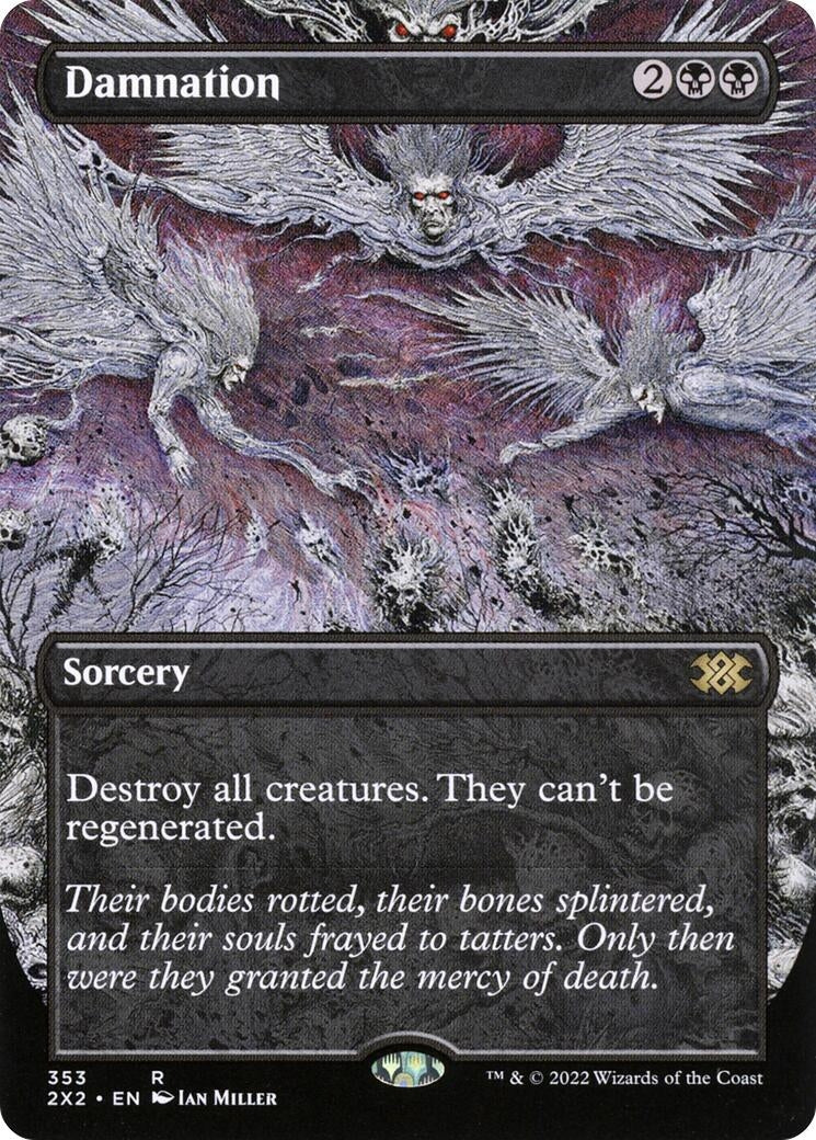 Damnation (Borderless) (353) [2X2] - MTG Single