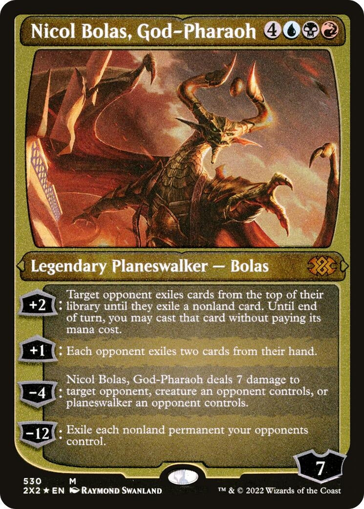 Nicol Bolas God-Pharaoh (Foil Etched) (530) [2X2] - MTG Single