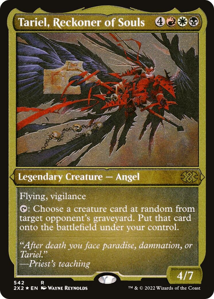 Tariel Reckoner of Souls (Foil Etched) (542) [2X2] - MTG Single