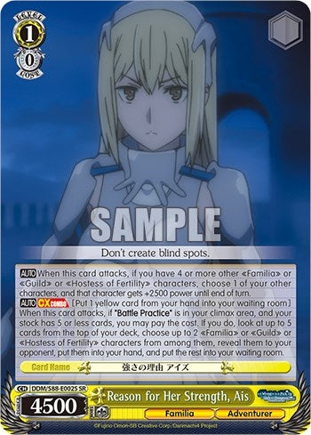 Reason for Her Strength Ais (SR) (88002) [DDM/S88] - Weiss Schwarz Single