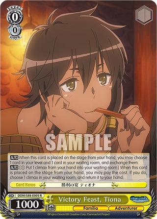 Victory Feast Tiona (88005) [DDM/S88] - Weiss Schwarz Single