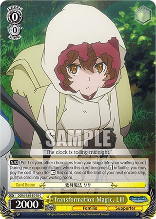 Transformation Magic Lili (88018) [DDM/S88] - Weiss Schwarz Single