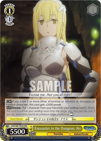 Encounter in the Dungeon Ais (RRR) (8805) [DDM/S88] - Weiss Schwarz Single