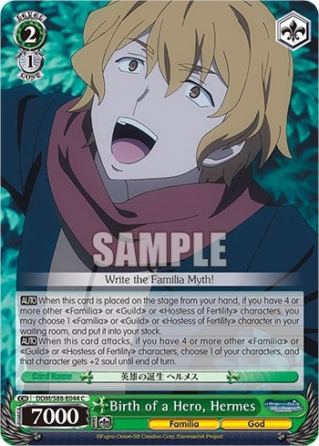 Birth of a Hero Hermes (88044) [DDM/S88] - Weiss Schwarz Single