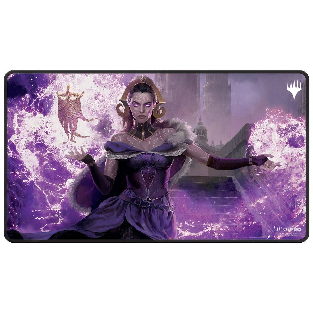 Double Masters 2022 Black Stitched Playmat featuring Liliana the Last Hope for Magic: The Gathering - Playmats Sealed