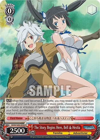 The Story Begins Here Bell & Hestia (88050) [DDM/S88] - Weiss Schwarz Single