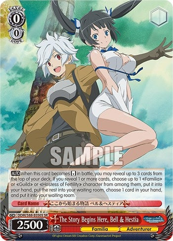 The Story Begins Here Bell & Hestia (SR) (88050) [DDM/S88] - Weiss Schwarz Single