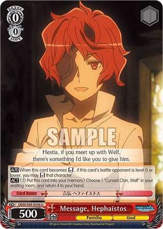 Message Hephaistos (88056) [DDM/S88] - Weiss Schwarz Single