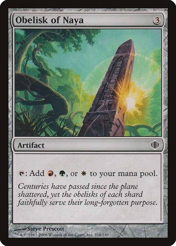 Obelisk of Naya (216) [ALA] - MTG Single