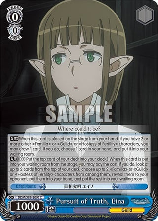 Pursuit of Truth Eina (88090) [DDM/S88] - Weiss Schwarz Single