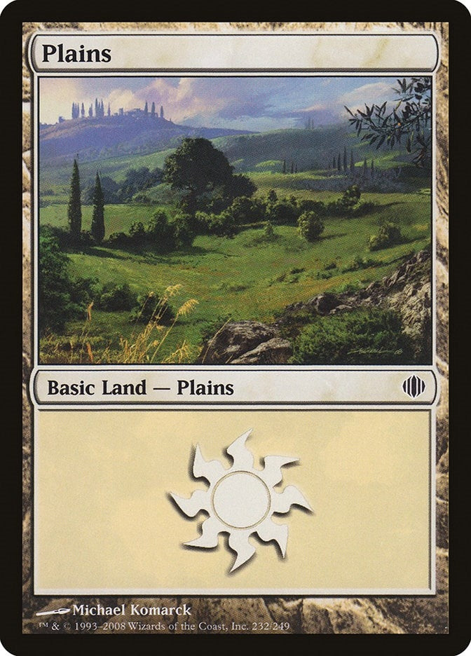 Plains (232) (232) [ALA] - MTG Single