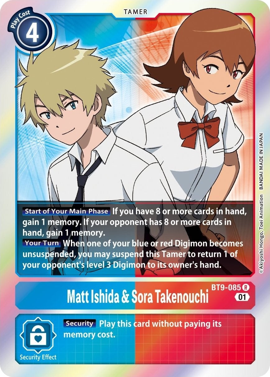 Matt Ishida & Sora Takenouchi (9085) [BT09] - Digimon Card Game Single