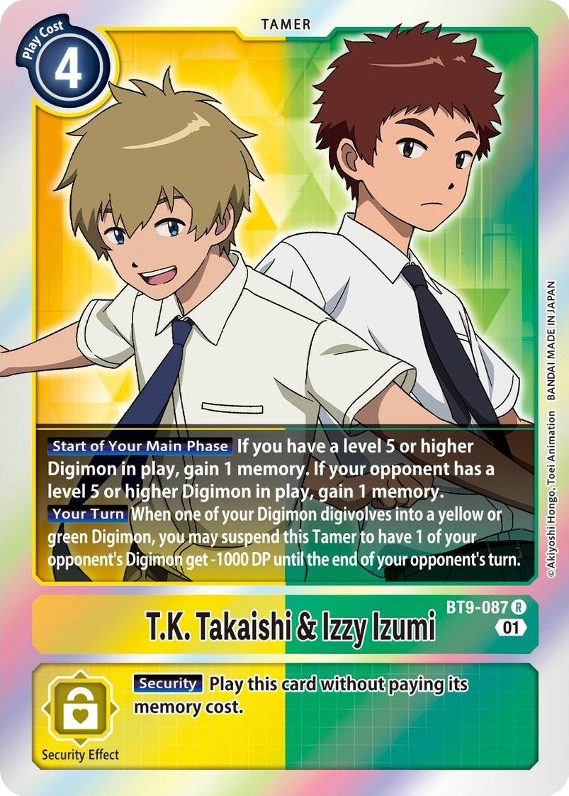 T.K. Takaishi & Izzy Izumi (9087) [BT09] - Digimon Card Game Single