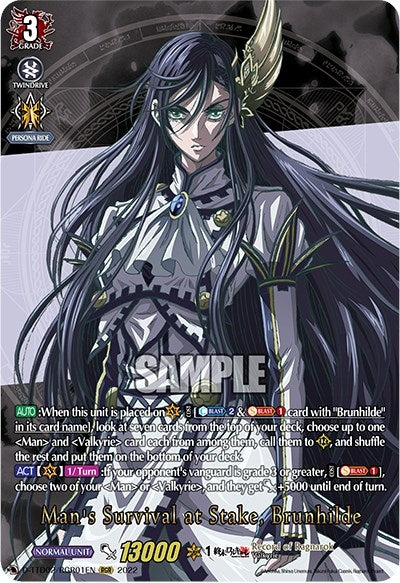 Man’s Survival at Stake Brunhilde (RGR) (201) [D-TTD02] - Cardfight Vanguard Single